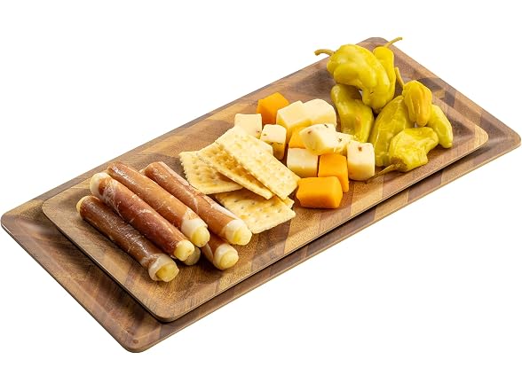 TableCraft Aeris Collection™ Rectangular Tone on Tone Serving Plate