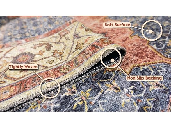 L'Baiet Rachel Multicolor 8x10 Runner Rug