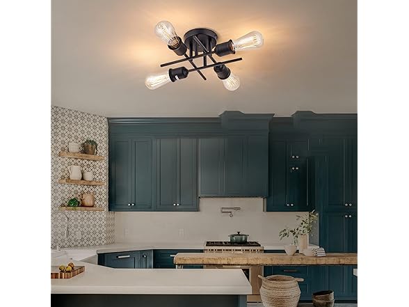 TOPHORT Semi Flush Mount Ceiling Fixture