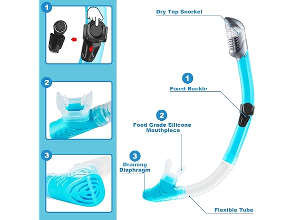 ZEEPORTE Mask Fin Snorkel Set