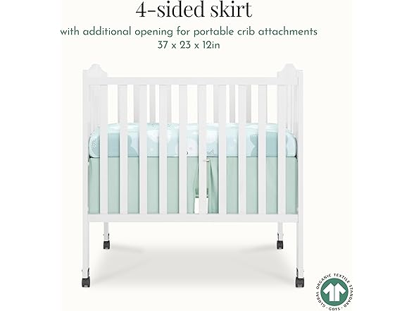 Evolur Dreamer 3 Piece Mini Crib Bedding Set