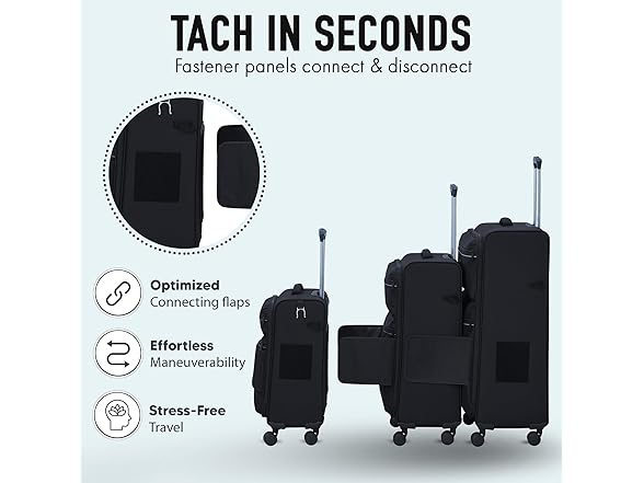 TACH LITE Samba Softside 3Pc Luggage Set 20", 24", 28"