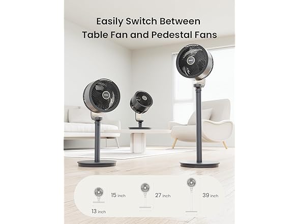 AIRMATE Pedestal Fan for Bedroom