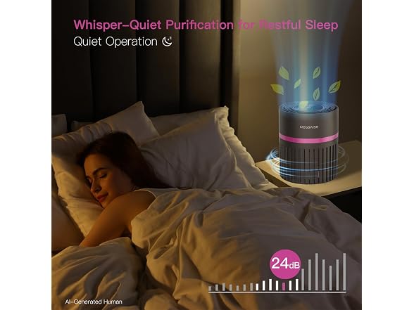 AZEUS Quiet Air Purifier, 2-Pack