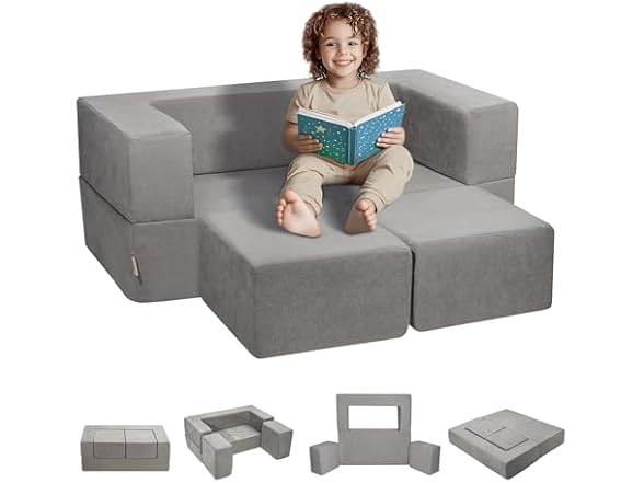 VEVOR Kids Couch, 4Pcs Modular Kids