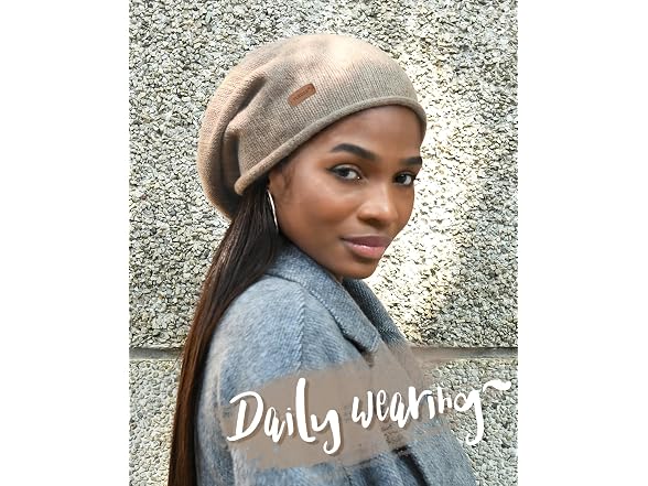 FURTALK Slouchy Beanie-Mixed Brown