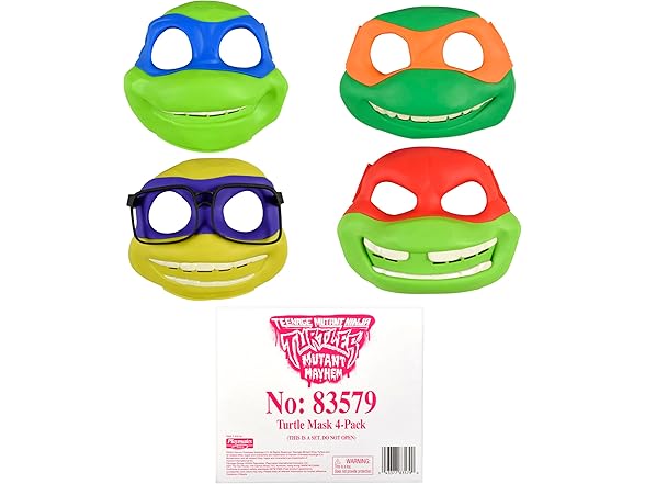 Teenage Mutant Ninja Turtles: Masks 4PK