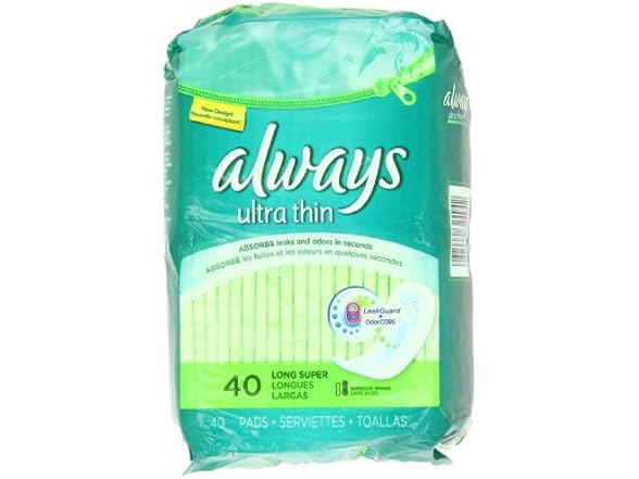 Always Ultra Pads Long, 40ct