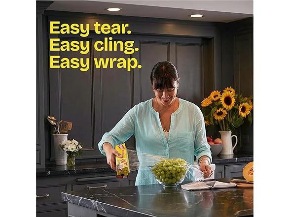 Glad Cling N Seal Wrap 200sqft 12pk
