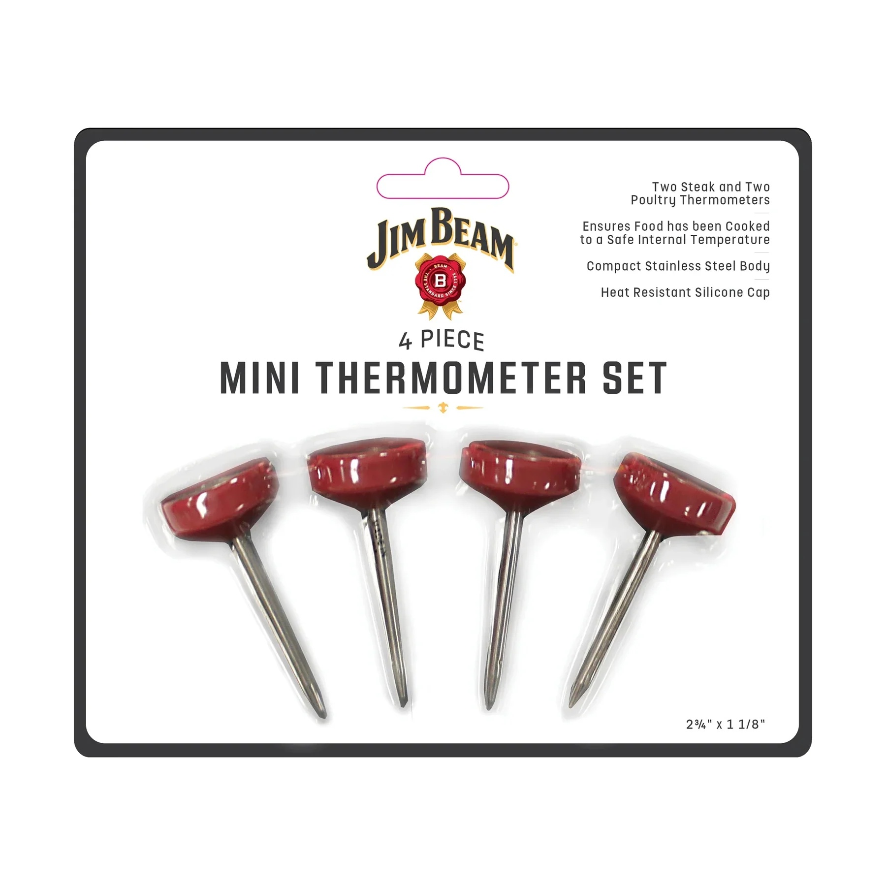 Jim Beam 4 Piece Mini Thermometer - Gallery 10