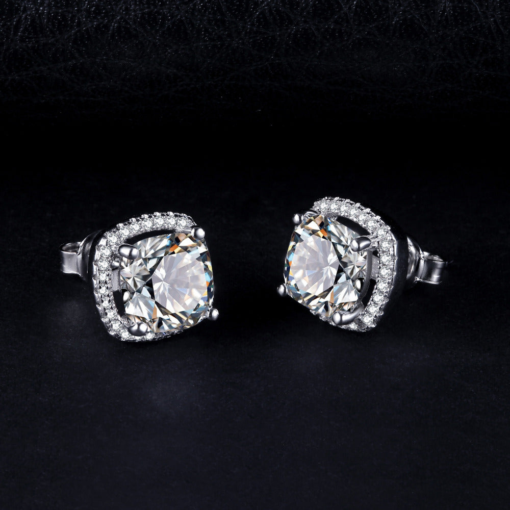 Halo Stud Earrings - Gallery 6