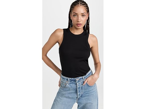 Madewell Women (L) Supima® Rib Cutaway Tank