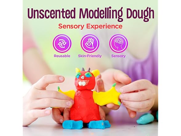 Hygloss Products Kids Unscented Play Dough