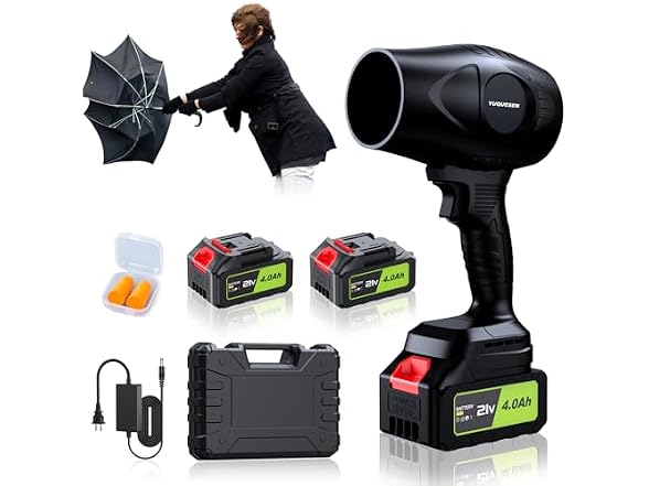980,000 RPM Cordless Leaf Blower - 21V