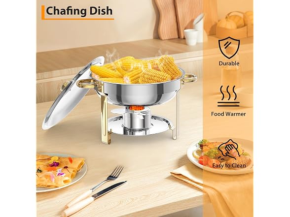 5 QT 6 Packs Chafing Dish Buffet Set