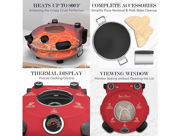 Electric Pizza Oven Indoor Countertop