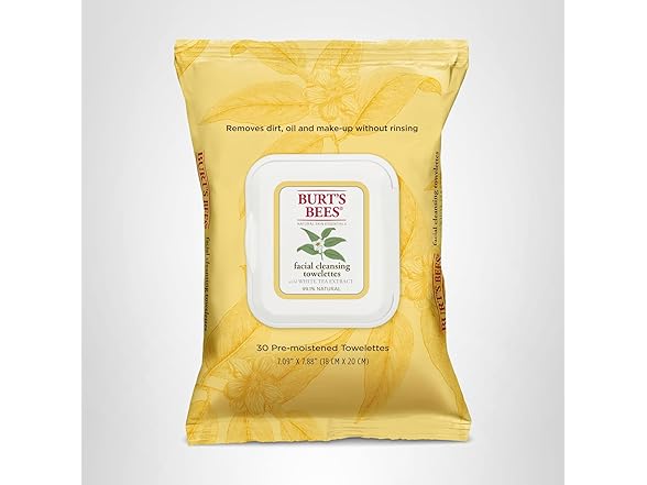 Burt's Bees Cleansing Towelettes 30ct