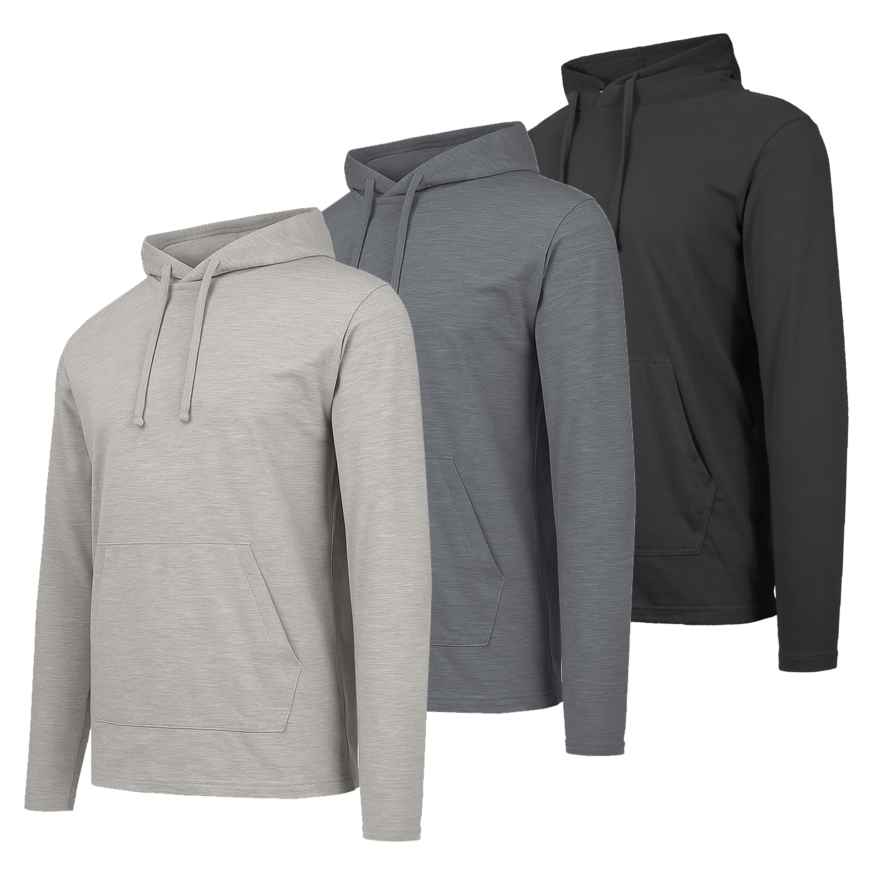 3Pk Mens Lightweight Lounge Hoodie - Gallery 8