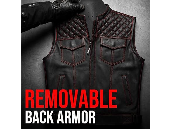 Jackets 4 Bikes SOA Men's Motorcycle Vest, Ve