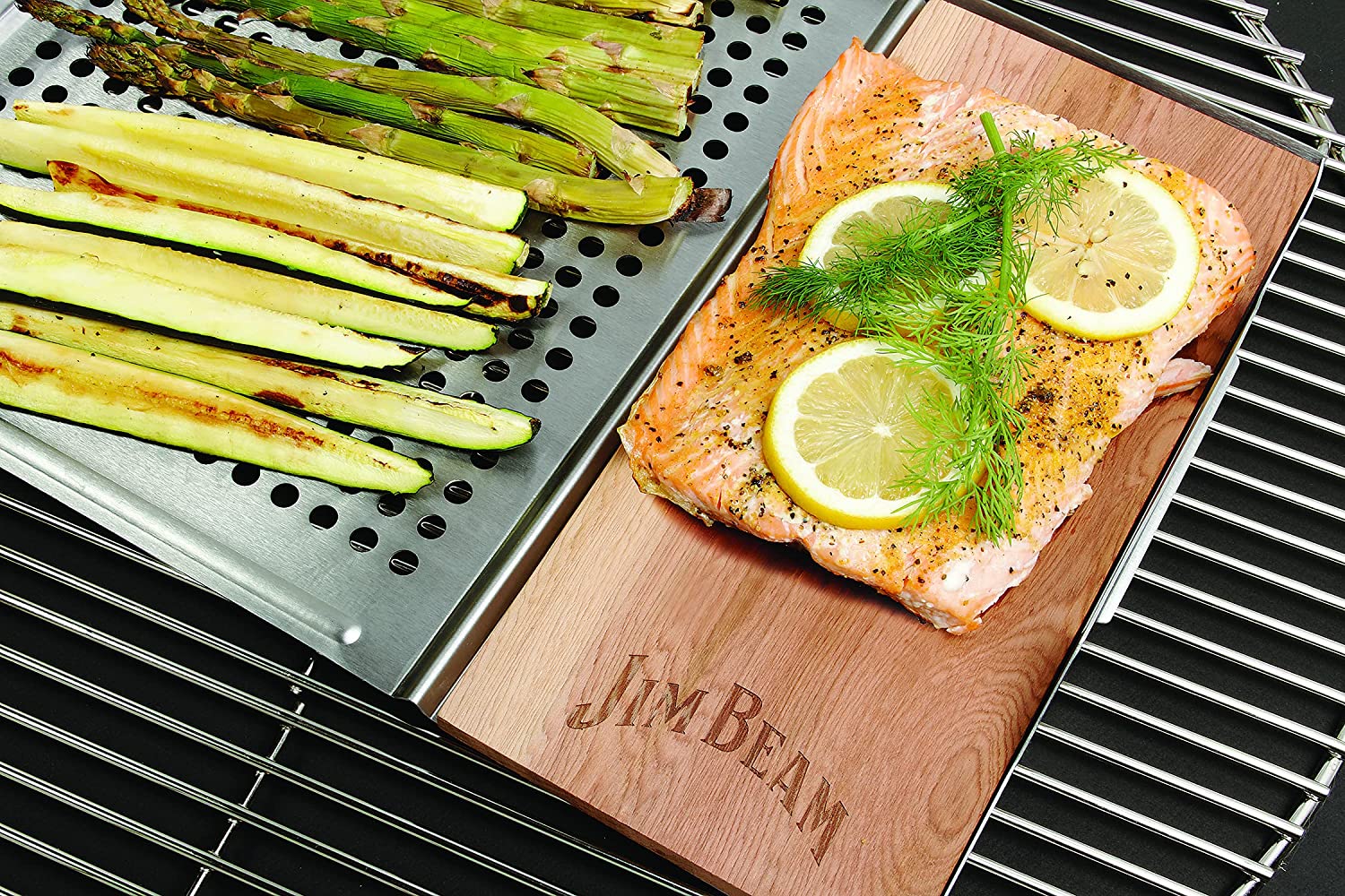 Jim Beam Cedar Plank Grill Topper Set - Gallery 9