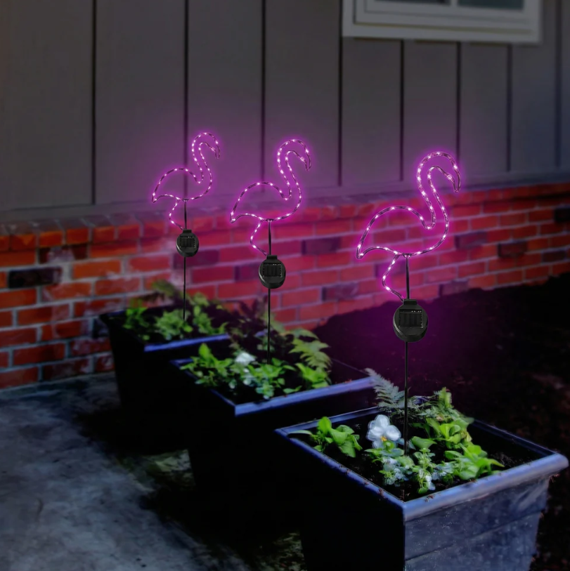 Touch Of ECO Solar Powered LED Garden Stake- Flamingo - Gallery 29