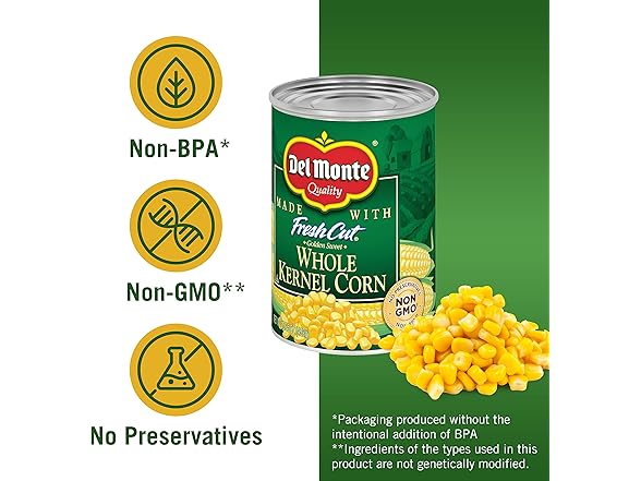 Del Monte Canned Fresh Cut Whole Golden