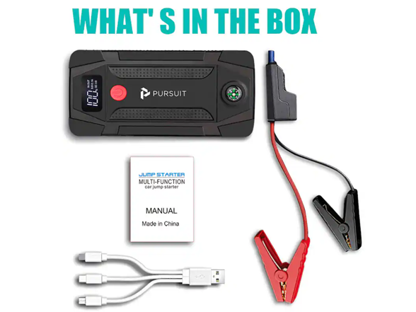 Pursuit 1000A Jump Starter & Power Bank