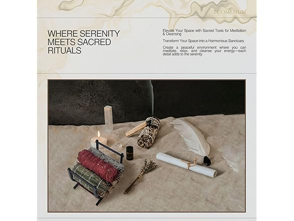 Tcomenun Palo Santo Holder - Metal Stand