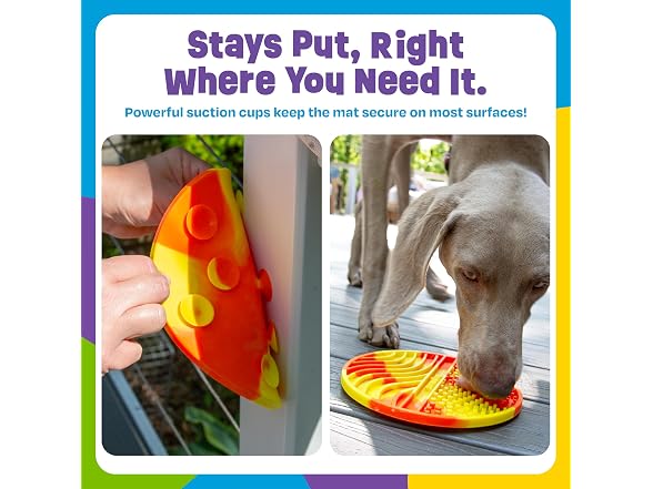 Brightkins Tie Dye Circle Lick Mat | Mental Stimulation