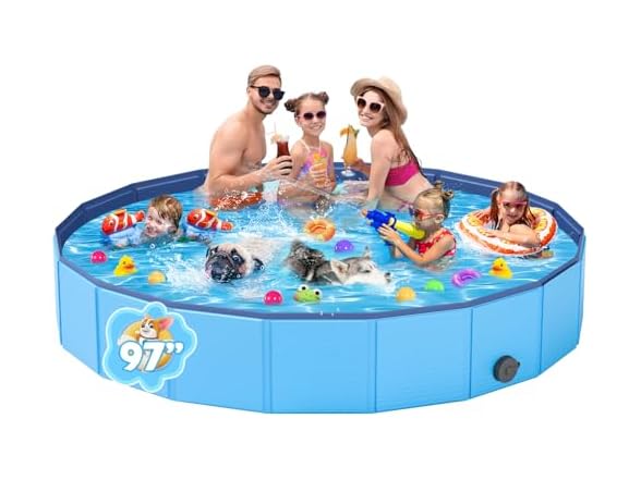 Dog Pool, YSJILIDE Portable PVC Dog Pet
