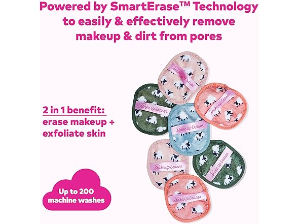 The Original MakeUp Eraser, 7-Day Set Counting Sheep