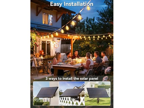 Brightever 150FT Solar String Lights