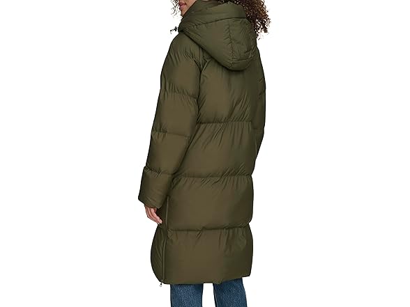 Levis Womens Mid-Length Cloud Hooded Puffer