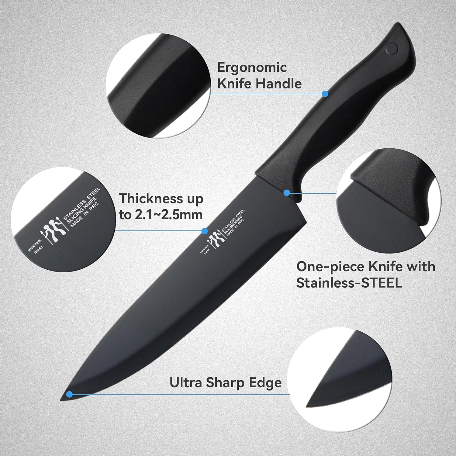 15 Piece Kitchen Knife Set w/ Block - Gallery 8