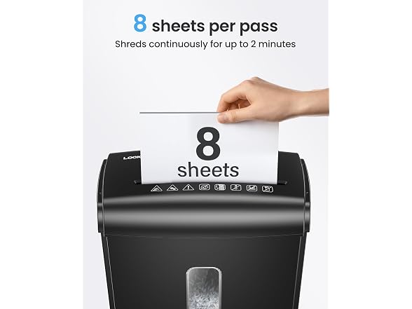 Locksworth Locksworth 8-Sheet Micro Cut Paper Shred