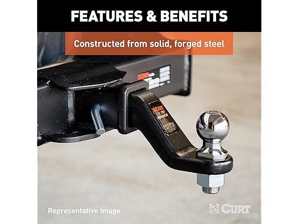 Curt Manufacturing 45342 2" Forged Ball Mount 