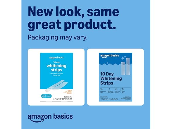 Amazon Basics Teeth Whitening Strips 10 Count