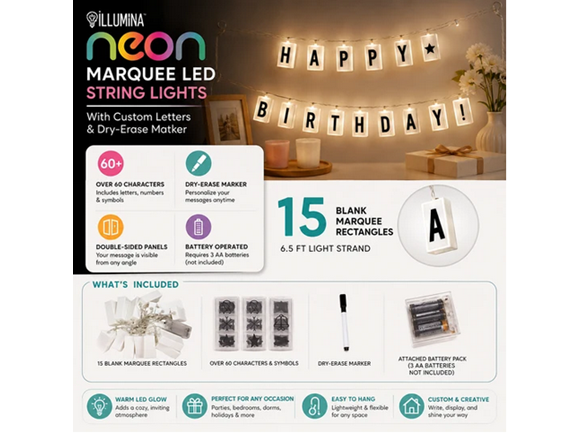 Illumina Marquee LED String Light Box - Gallery 3