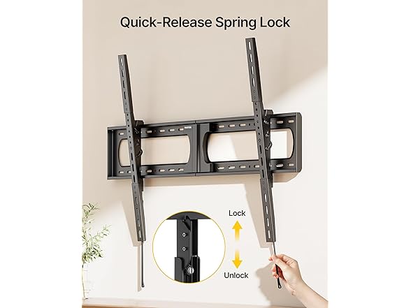 monTEK Heavy Duty Tilting TV Wall Mount | 37-140''
