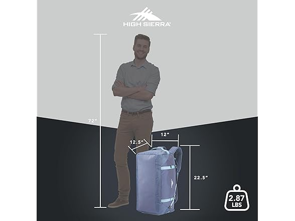 High Sierra Fairlead Travel Overnight Duffel Backpack