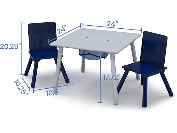 Delta Kids Table and Chair Set w/Storage