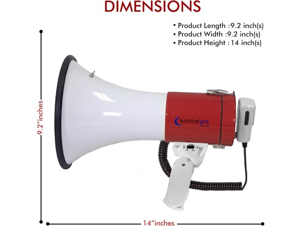 40W Megaphone with Rechargeable battery