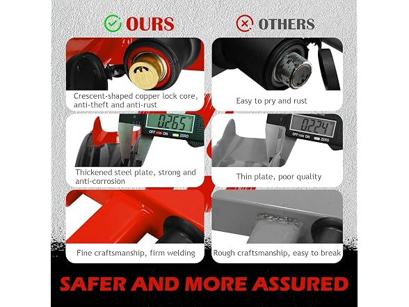 YATOINTO Universal Wheel Lock 2 Pack