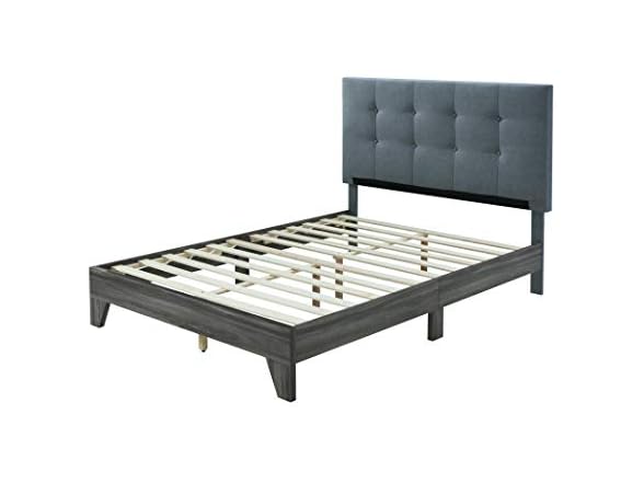 Hodedah Upholstered Twin Bed