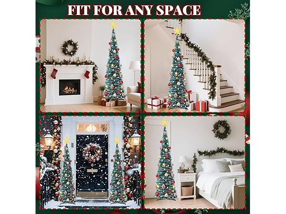 Abdtech Pop-Up Christmas Trees with Lights