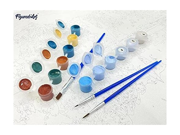 Figured"Art Paint by Numbers for Adults Love Flowers