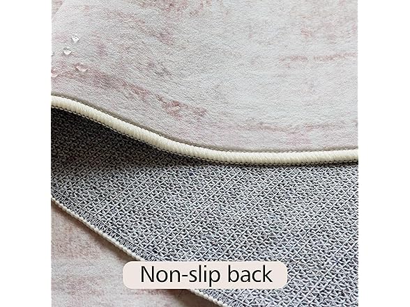 5x7 ft Area Rug Pink