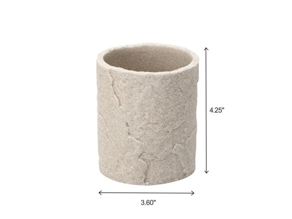 J&V Textiles Bathroom Accessories Set TAN
