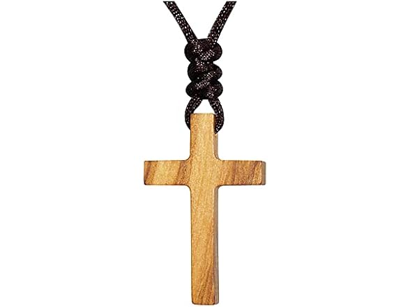 Xianli Natural Wood Cross Necklace