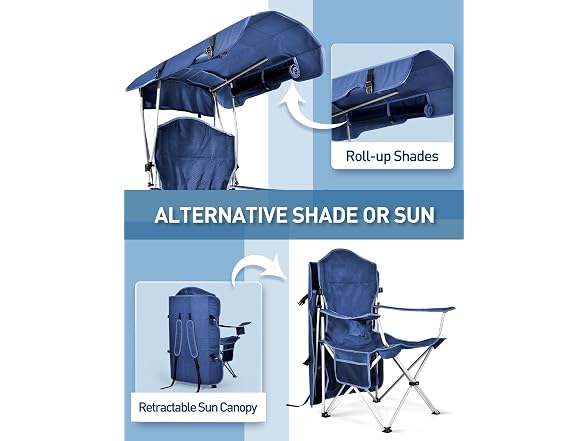 Docusvect Camping Chair Canopy Shade